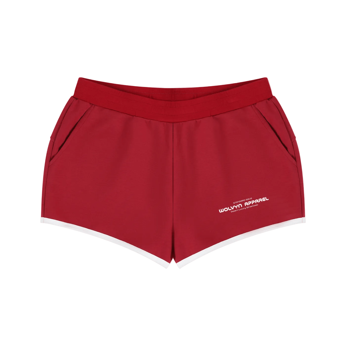 Wolvyn Apparel Women's Retro Contrast Binding Shorts - Wolvyn Apparel