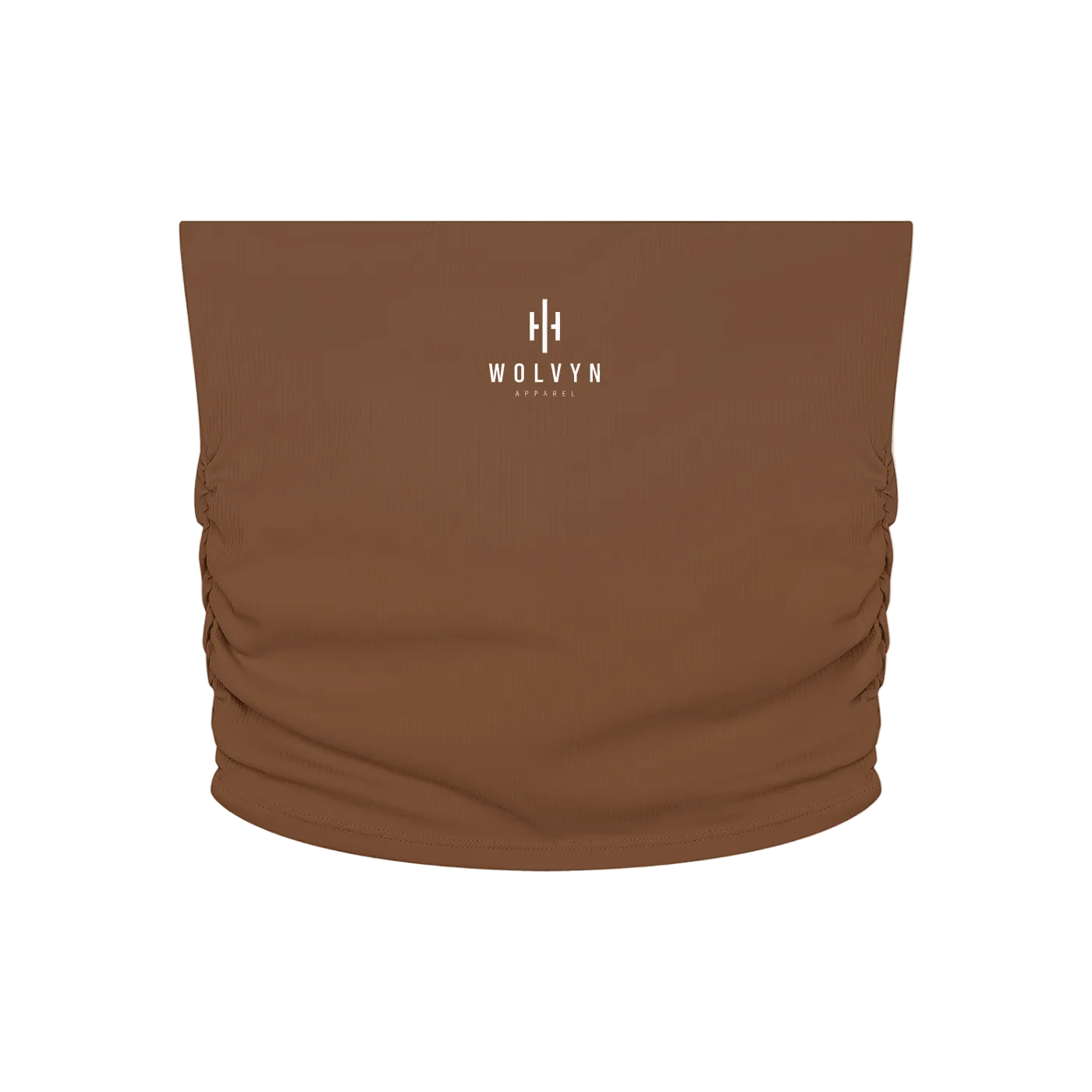 Wolvyn Apparel Women’s Ruched Cropped Yoga Tube Top - Wolvyn Apparel