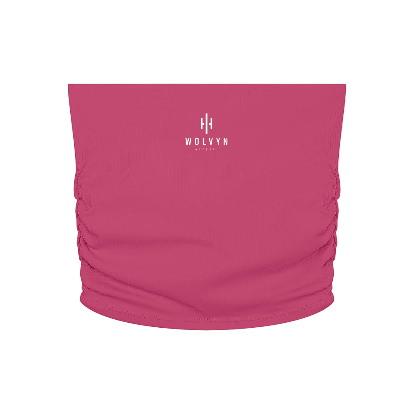 Wolvyn Apparel Women’s Ruched Cropped Yoga Tube Top - Wolvyn Apparel