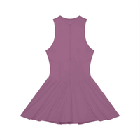 Wolvyn Apparel Women’s Ruched Sleeveless Full-Zip Dress - Wolvyn Apparel