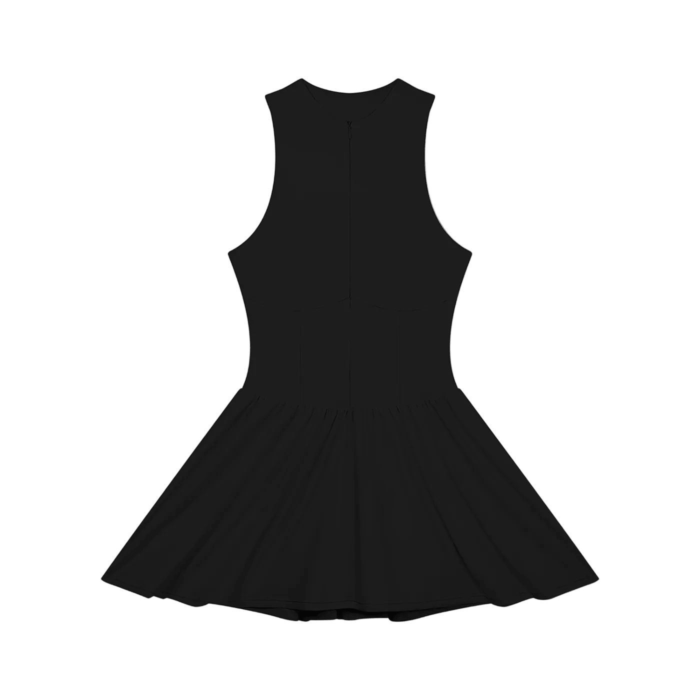 Wolvyn Apparel Women’s Ruched Sleeveless Full-Zip Dress - Wolvyn Apparel