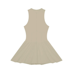 Wolvyn Apparel Women’s Ruched Sleeveless Full-Zip Dress - Wolvyn Apparel