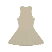 Wolvyn Apparel Women’s Ruched Sleeveless Full-Zip Dress - Wolvyn Apparel