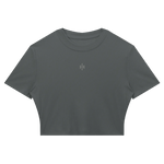 Wolvyn Apparel Women's Slim Ribbed Crop T-Shirt - Wolvyn Apparel