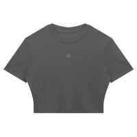 Wolvyn Apparel Women's Slim Ribbed Crop T-Shirt - Wolvyn Apparel