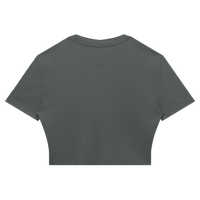 Wolvyn Apparel Women's Slim Ribbed Crop T-Shirt - Wolvyn Apparel
