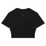 Wolvyn Apparel Women's Slim Ribbed Crop T-Shirt - Wolvyn Apparel