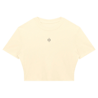 Wolvyn Apparel Women's Slim Ribbed Crop T-Shirt - Wolvyn Apparel