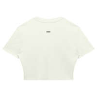 Wolvyn Apparel Women's Slim Ribbed Crop T-Shirt - Wolvyn Apparel