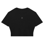 Wolvyn Apparel Women's Slim Ribbed Crop T-Shirt - Wolvyn Apparel