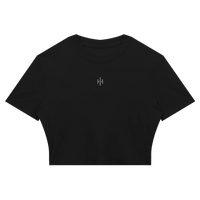 Wolvyn Apparel Women's Slim Ribbed Crop T-Shirt - Wolvyn Apparel