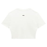 Wolvyn Apparel Women's Slim Ribbed Crop T-Shirt - Wolvyn Apparel