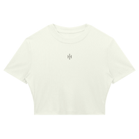 Wolvyn Apparel Women's Slim Ribbed Crop T-Shirt - Wolvyn Apparel