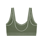 Wolvyn Apparel Women’s Topstitching Yoga Sports Bra - Wolvyn Apparel