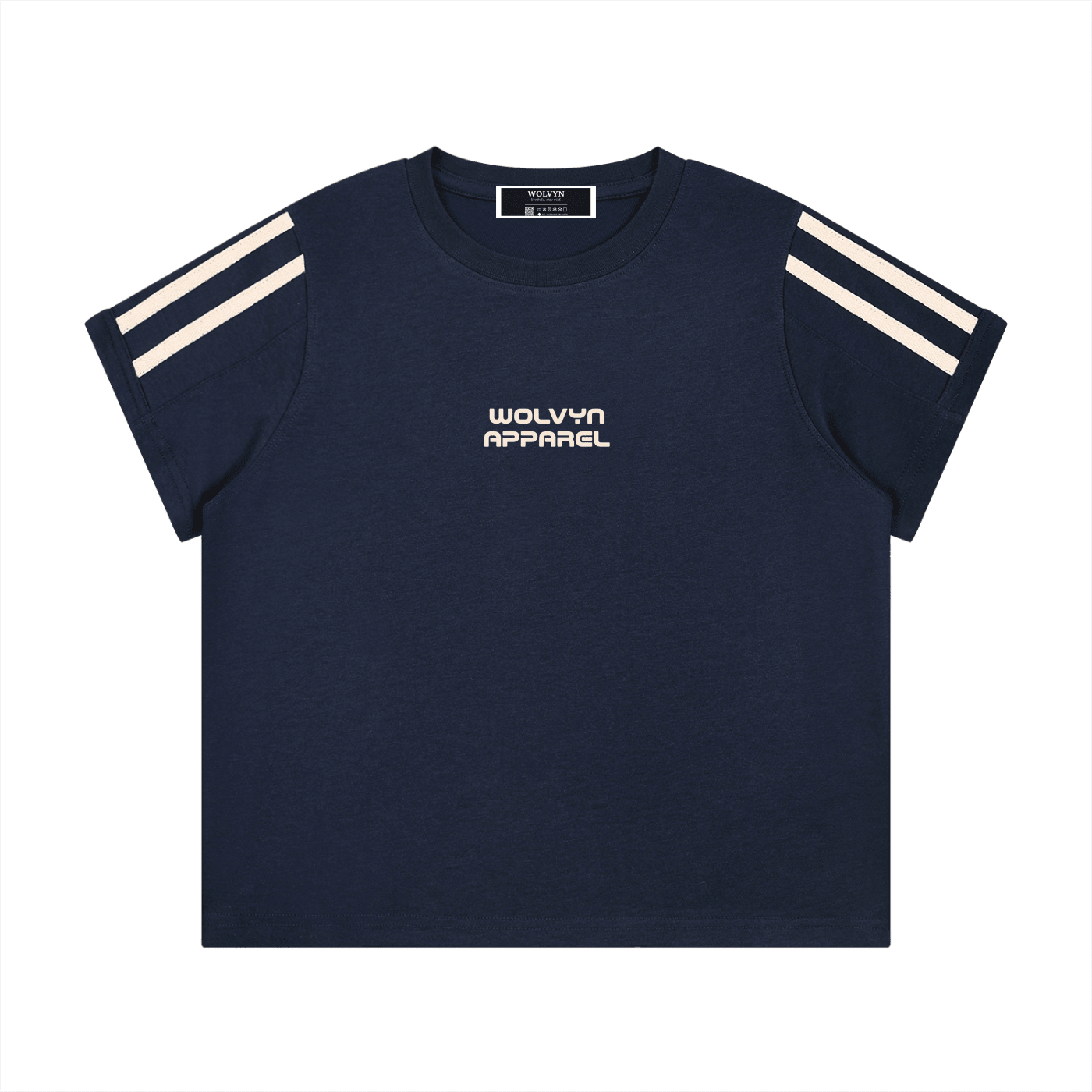 Wolvyn Apparel Women's Varsity Stripe T-Shirt - Wolvyn Apparel