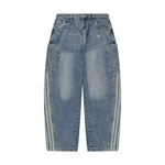 Wolvyn Apparel Women's Vintage Wash Barrel Leg Jeans - Wolvyn Apparel