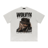 Wolvyn Apparel ‘World Tour 1’ Heavyweight Drop Shoulder T-Shirt - Wolvyn Apparel