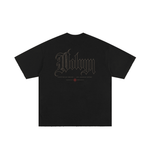 Wolvyn ‘Blackletter’ Heavyweight Hand-frayed T-Shirt - Wolvyn Apparel