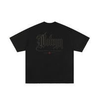 Wolvyn ‘Blackletter’ Heavyweight Hand-frayed T-Shirt - Wolvyn Apparel