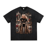 Wolvyn ‘Blondie the 13th’ Vintage Washed Hand-Frayed T-Shirt - Wolvyn Apparel