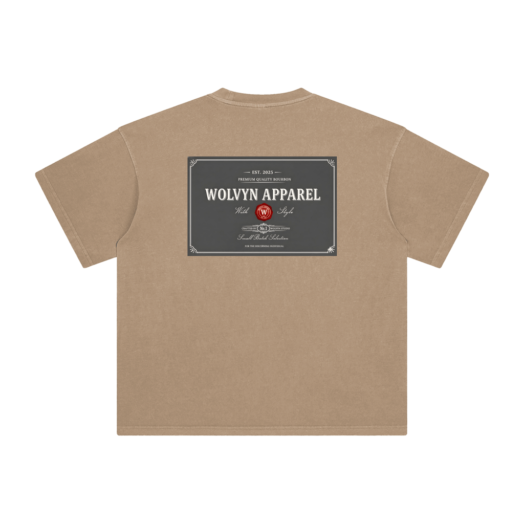 Wolvyn Bourbon Enzyme Washed T-Shirt - Wolvyn Apparel