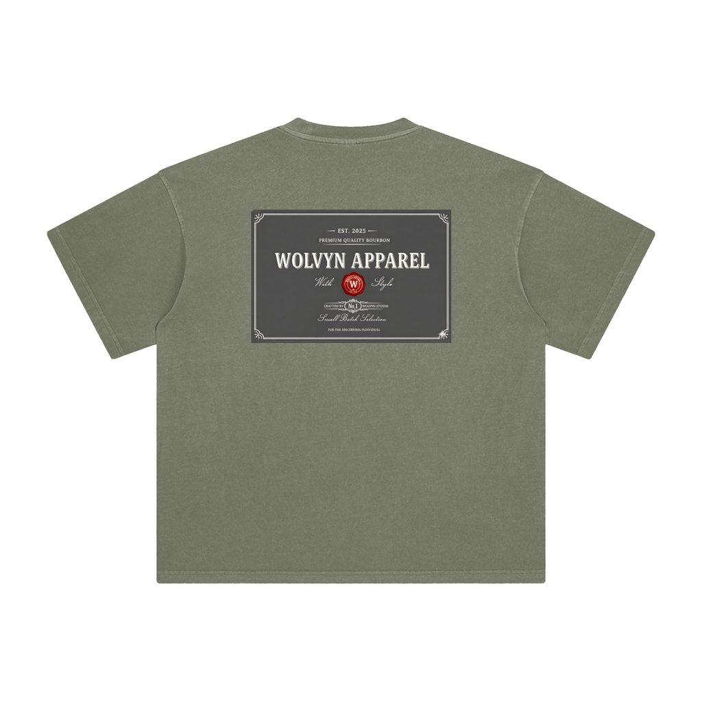Wolvyn Bourbon Enzyme Washed T-Shirt - Wolvyn Apparel