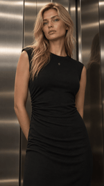 Wolvyn ‘Bryanna’ Women’s Ruched Sleeveless Dress - Wolvyn Apparel