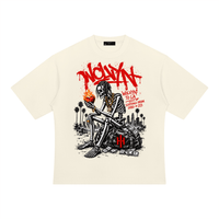 Wolvyn ‘Burning Heart’ Unisex Heavyweight Oversized T-Shirt - Wolvyn Apparel