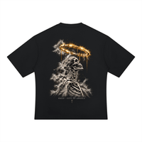 Wolvyn ‘City of Angels’ (Black) Unisex Heavyweight Oversized T-Shirt - Wolvyn Apparel