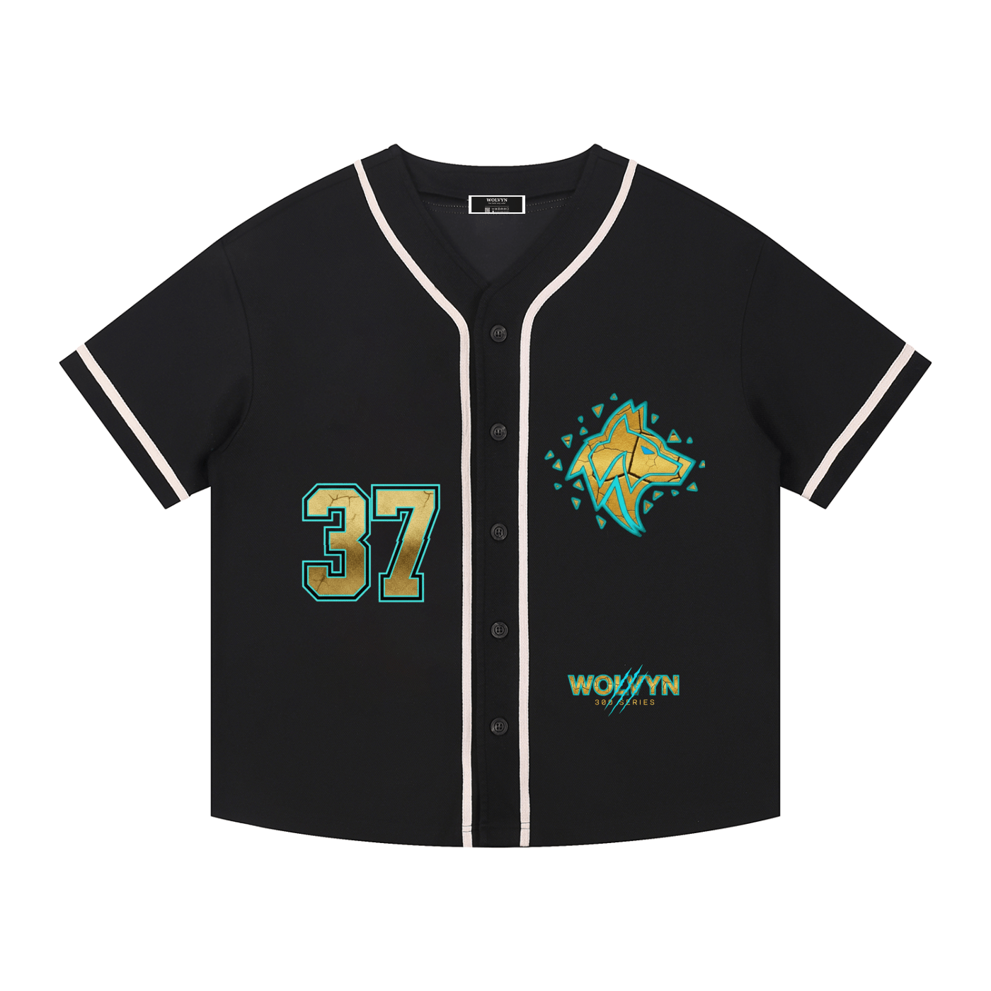 Wolvyn Contrast Piped Button - Up Jersey - Wolvyn Apparel