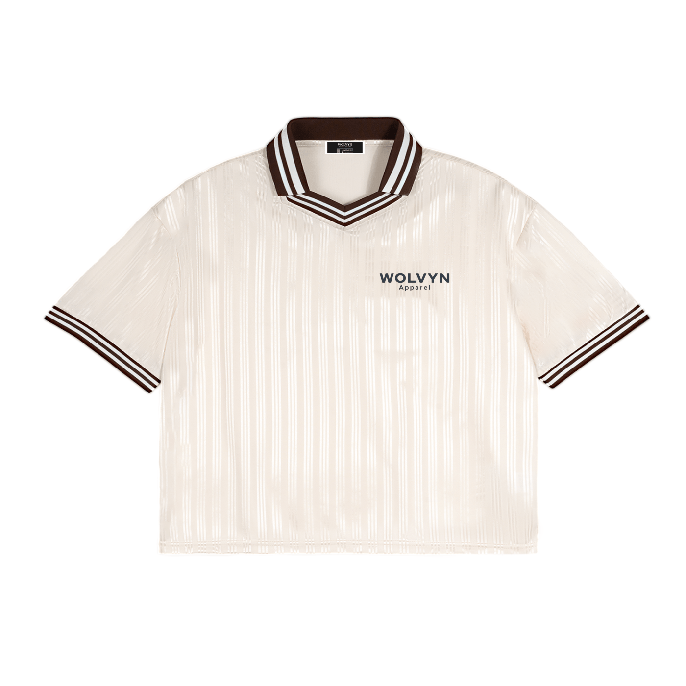 Wolvyn Contrast Stripes Polo Collar T-Shirt - Wolvyn Apparel