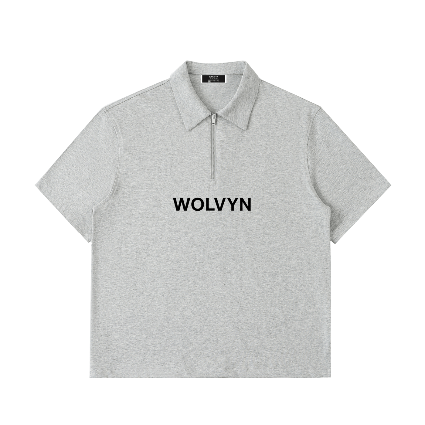 Wolvyn Half - Zip Cotton Polo Shirt - Wolvyn Apparel