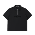 Wolvyn Half - Zip Cotton Polo Shirt - Wolvyn Apparel
