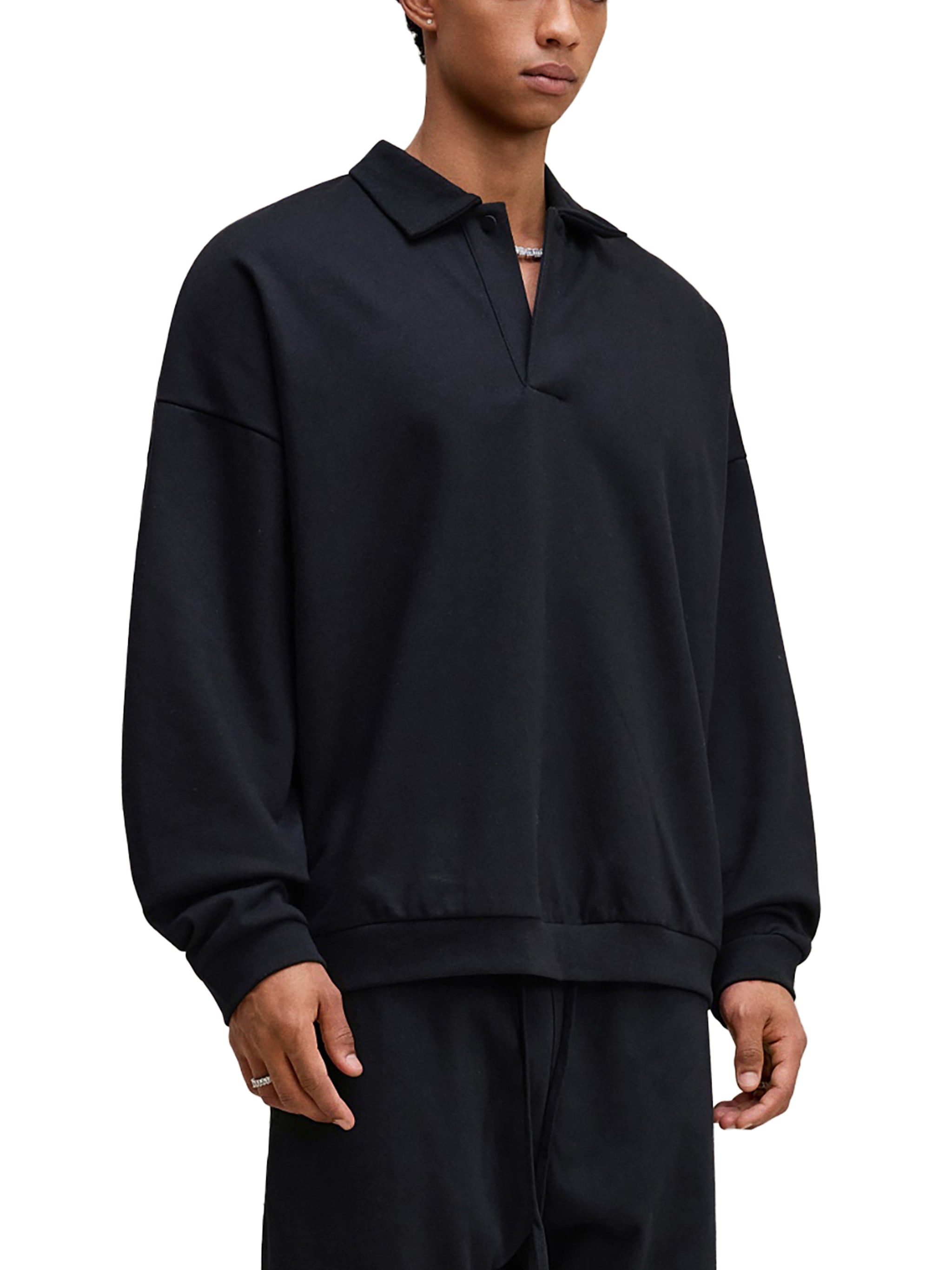Wolvyn Heavyweight Fleece Polo Sweatshirt - Wolvyn Apparel