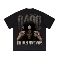 Wolvyn ‘House Always Wins’ 425GSM Unisex Heavyweight Double-Yarn Drop-Shoulder T-Shirt - Wolvyn Apparel