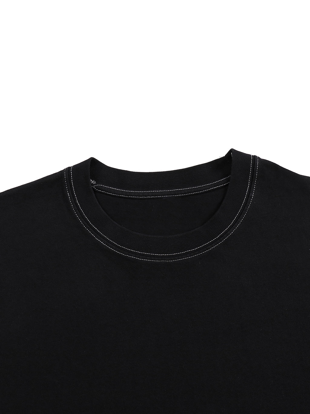 Wolvyn Japanese Streetwear Contrast - Stitched Cotton T-Shirt - Wolvyn Apparel