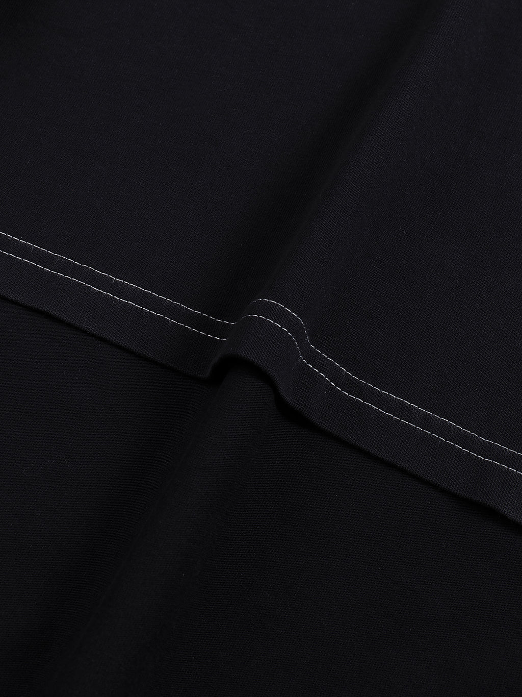 Wolvyn Japanese Streetwear Contrast - Stitched Cotton T-Shirt - Wolvyn Apparel