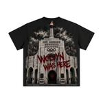 Wolvyn ‘LA Coliseum’ 345GSM Unisex Solid-Color Heavyweight Crew Neck T-shirt - Wolvyn Apparel