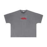 Wolvyn ‘Overprint’ 310GSM Unisex Vintage-Wash Batwing Sleeve T-shirt - Wolvyn Apparel
