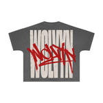 Wolvyn ‘Overprint’ 310GSM Unisex Vintage-Wash Batwing Sleeve T-shirt - Wolvyn Apparel
