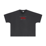 Wolvyn ‘Overprint’ 310GSM Unisex Vintage-Wash Batwing Sleeve T-shirt - Wolvyn Apparel