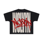 Wolvyn ‘Overprint’ 310GSM Unisex Vintage-Wash Batwing Sleeve T-shirt - Wolvyn Apparel