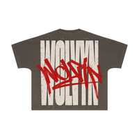 Wolvyn ‘Overprint’ 310GSM Unisex Vintage-Wash Batwing Sleeve T-shirt - Wolvyn Apparel