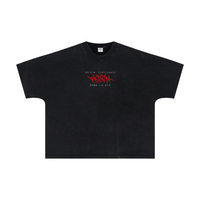 Wolvyn ‘Overprint’ 310GSM Unisex Vintage-Wash Batwing Sleeve T-shirt - Wolvyn Apparel