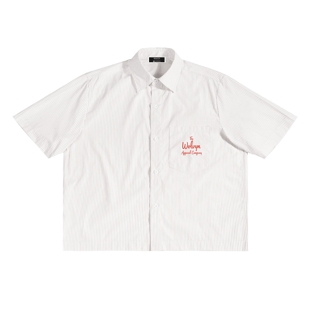 Wolvyn Oversized Vertical Stripe Boxy Shirt - Wolvyn Apparel