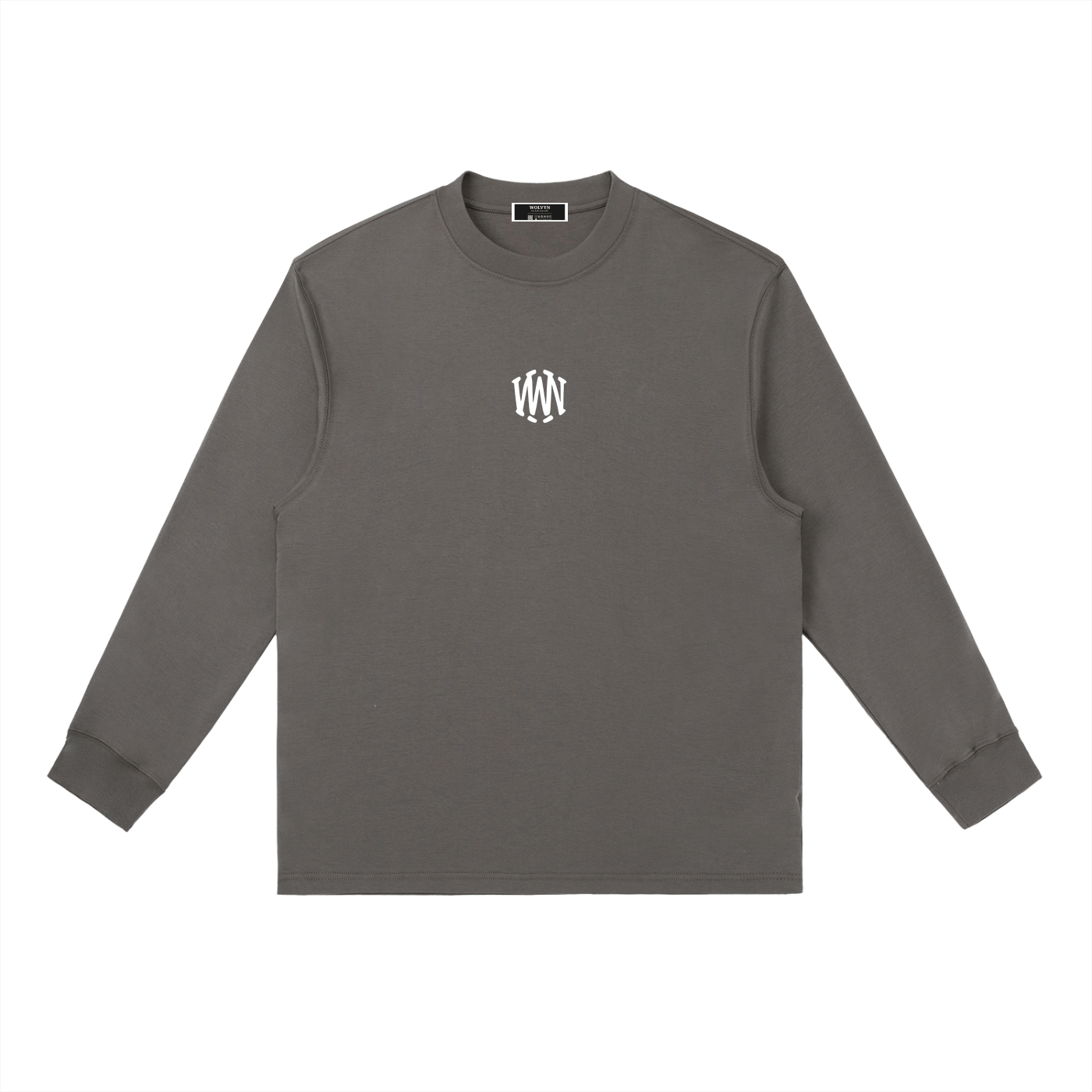 Wolvyn Passport Essential Crewneck Long - Sleeve T-Shirt - Wolvyn Apparel