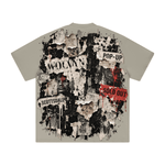 Wolvyn ‘Pop-Up Wall Poster’ 425GSM Unisex Heavyweight Double-Yarn Drop-Shoulder T-Shirt - Wolvyn Apparel