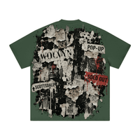 Wolvyn ‘Pop-Up Wall Poster’ 425GSM Unisex Heavyweight Double-Yarn Drop-Shoulder T-Shirt - Wolvyn Apparel