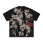 Wolvyn ‘Pop-Up Wall Poster’ 425GSM Unisex Heavyweight Double-Yarn Drop-Shoulder T-Shirt - Wolvyn Apparel