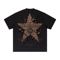 Wolvyn ‘Price of Fame’ 425GSM Unisex Heavyweight Double-Yarn Drop-Shoulder T-Shirt - Wolvyn Apparel